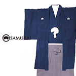 色紋付｜男きもの専門店 銀座SAMURAI｜男の着物｜